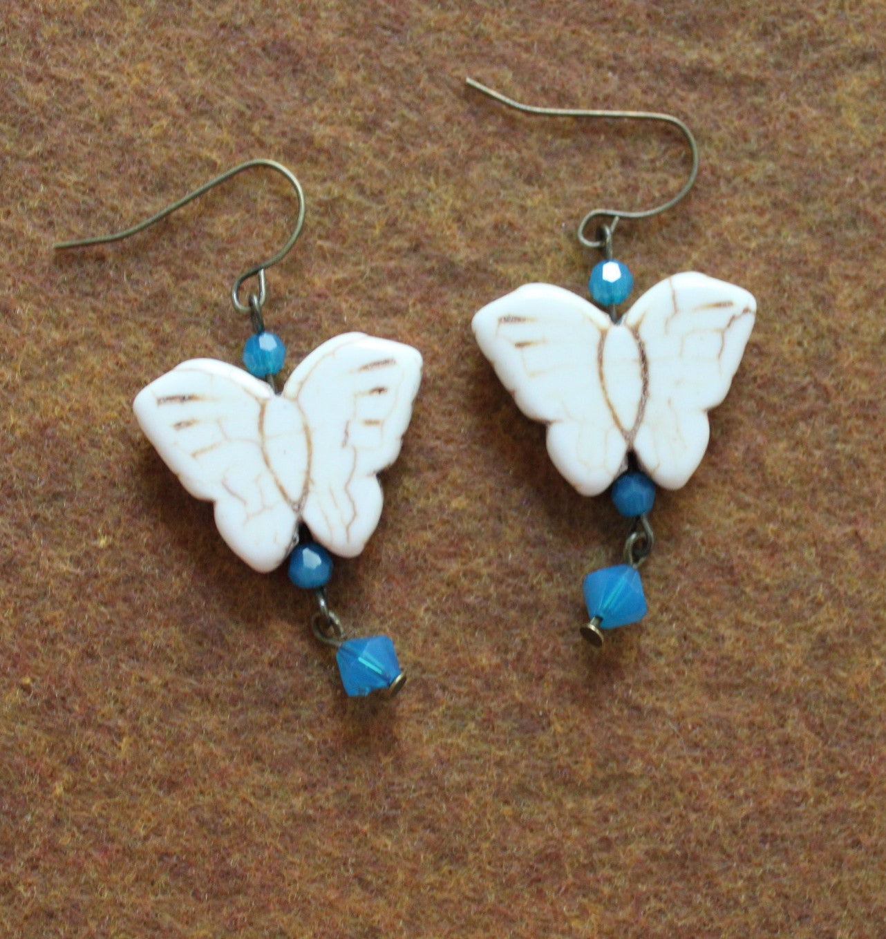 Ceramic Butterfly Earrings