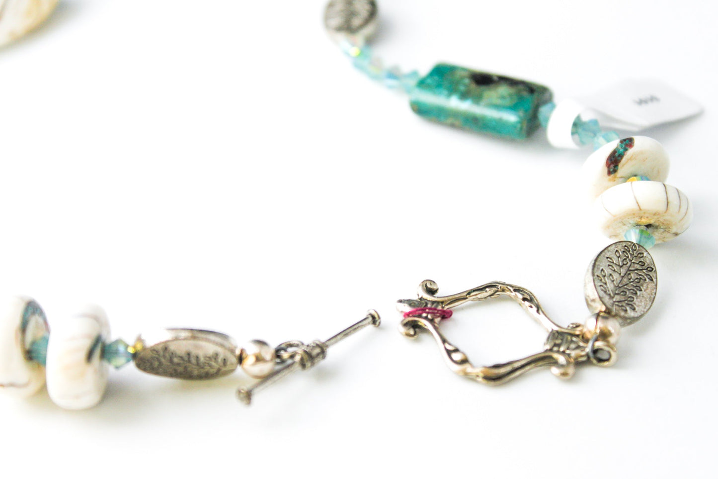 Blue Naga shell and Blue Jasper Necklace