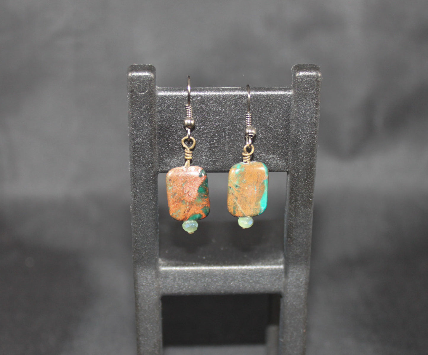 Blue (Dyed) Jasper Earrings